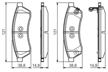 Тормозные колодки bosch 0986495168