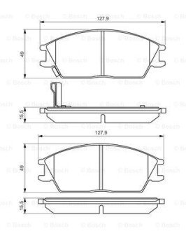 Тормозні (гальмівні) колодки bosch 0986495221