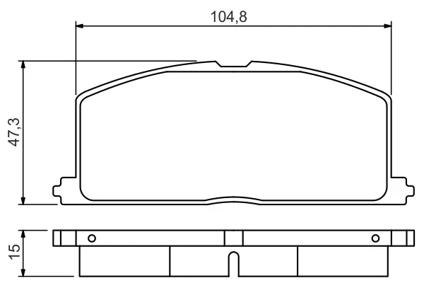 Тормозные колодки bosch 0 986 495 234
