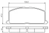 Тормозные колодки bosch 0 986 495 234