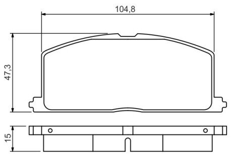 Тормозные колодки bosch 0 986 495 234