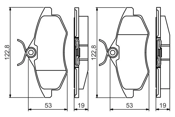 Тормозные колодки bosch 0986495268