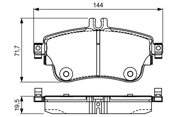 Тормозні (гальмівні) колодки Bosch 0 986 495 299 (фото 1)
