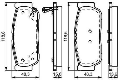 Тормозні (гальмівні) колодки bosch ""0986495315"