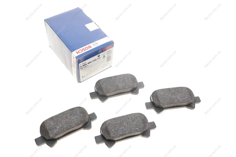 Тормозні (гальмівні) колодки Bosch 0 986 495 322 (фото 1)
