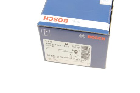 Тормозные колодки bosch 0986495343