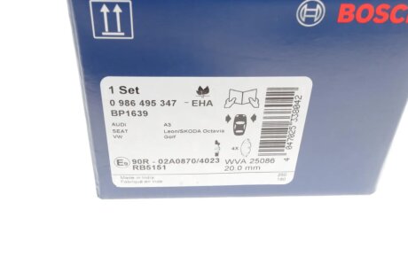 Тормозные колодки bosch 0986495347