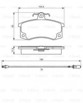 Тормозные колодки bosch 0986495360