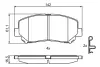 Тормозные колодки bosch 0986495367