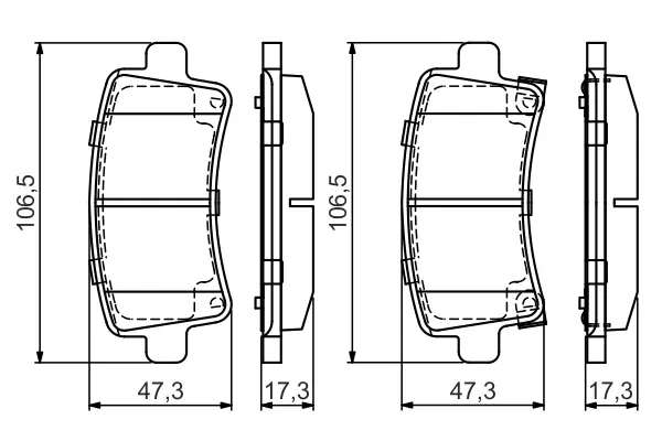 Тормозні (гальмівні) колодки Bosch 0986495444 (фото 1)