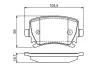 Тормозные колодки bosch 0986495453