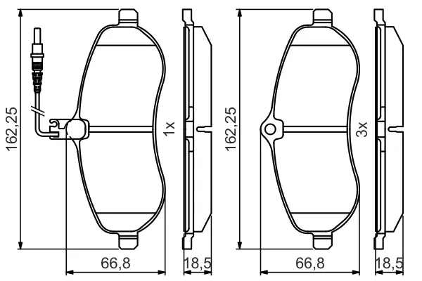 Тормозные колодки bosch 0986495460
