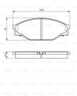 Тормозные колодки bosch 0986424225