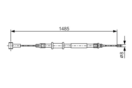 Трос ручного гальма bosch 1 987 482 214
