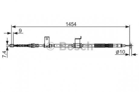 Трос ручного гальма bosch 1987482294