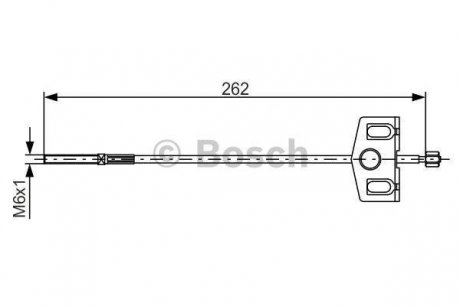 Трос ручного гальма bosch 1987482337