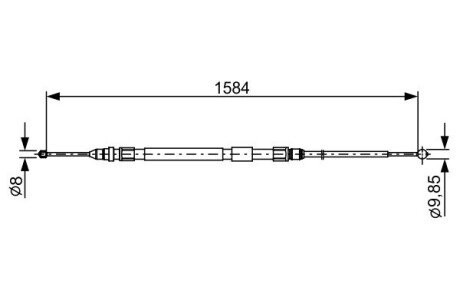 Трос ручного гальма bosch 1 987 482 491 на Бмв 3 Series