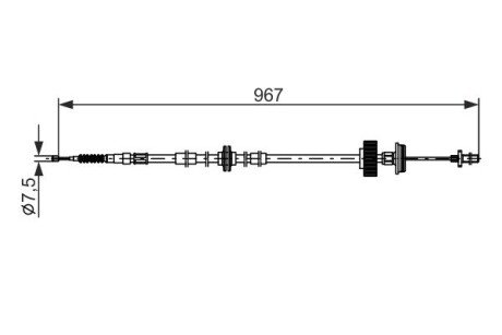 Трос ручного гальма bosch 1 987 482 794 на Бмв X5 f15