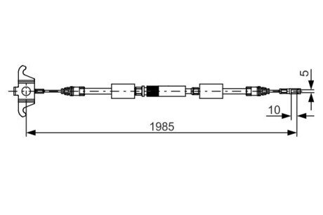 Трос зупиночних гальм bosch 1 987 482 128