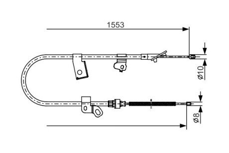 Тросик bosch 1 987 482 156