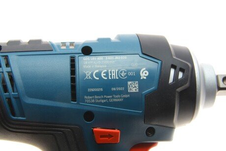 УДАРНИЙ ШУРУПОВЕРТ GDS 18V-400 bosch 06019K0020