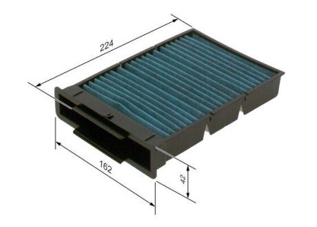 Вугільний фільтр салону bosch 0986628552