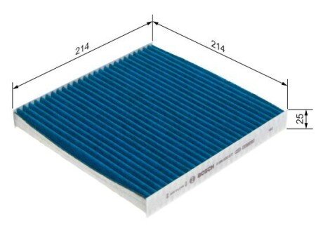 Угольный фильтр салона bosch 0986628577