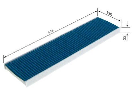 Угольный фильтр салона bosch 0986628579