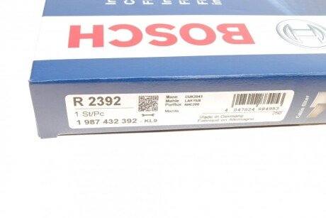 Угольный фильтр салона bosch 1987432392