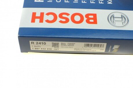 Вугільний фільтр салону bosch 1987432410