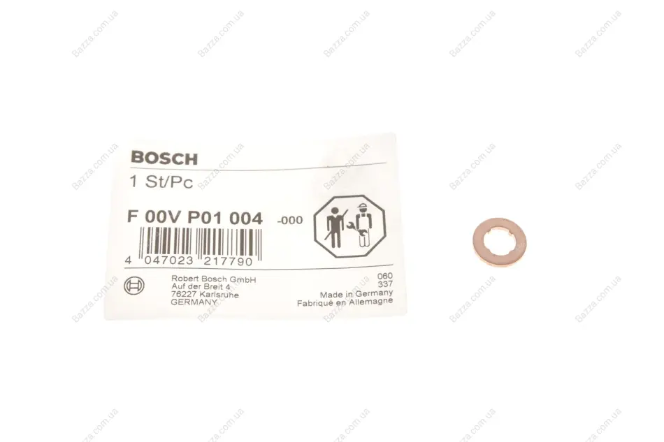 Уплотняющее кольцо форсунки CR (пр-во) bosch F 00V P01 004
