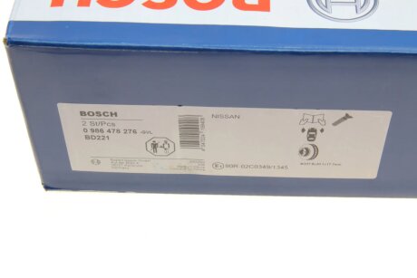 Вентилируемый тормозной диск bosch 0986478276