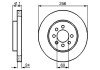 Вентильований гальмівний диск bosch 0986478286