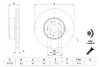 Вентильований гальмівний диск Bosch 0 986 478 327 (фото 3)