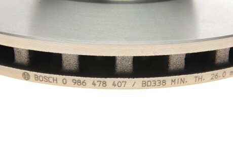 Вентильований гальмівний диск bosch 0986478407