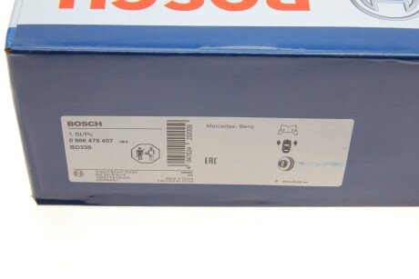 Вентильований гальмівний диск bosch 0986478407