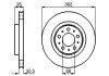 Вентильований гальмівний диск bosch 0986478454