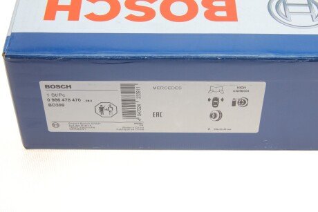 Вентилируемый тормозной диск bosch 0986478470