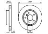 Вентильований гальмівний диск bosch 0986478483