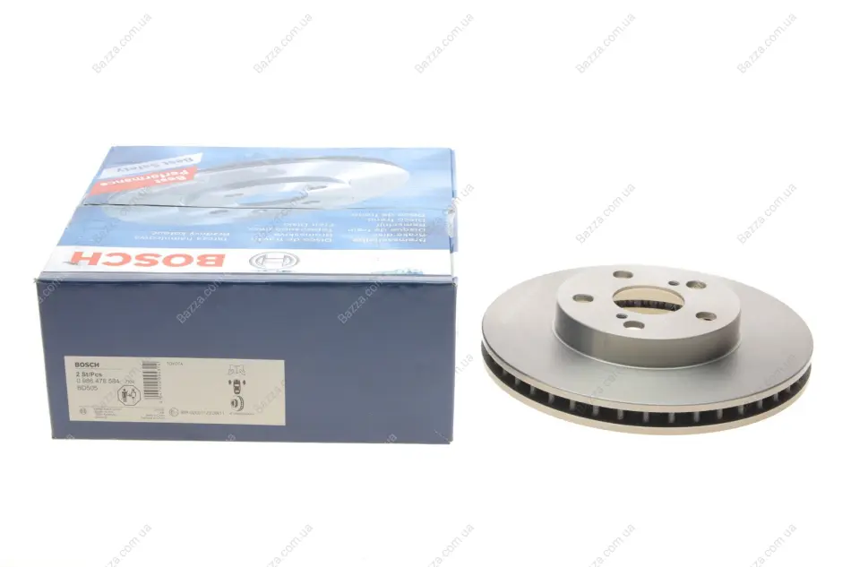 Вентильований гальмівний диск Bosch 0986478584 (фото 1)