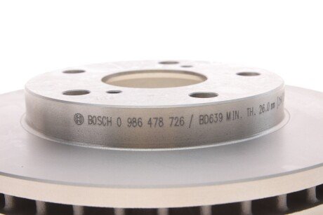 Вентилируемый тормозной диск bosch 0986478726