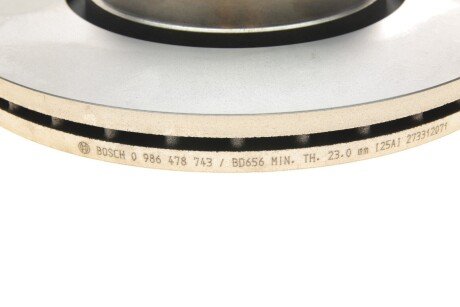 Вентилируемый тормозной диск bosch 0986478743