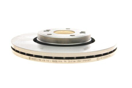 Вентилируемый тормозной диск bosch 0986478743