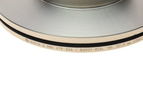 Вентилируемый тормозной диск bosch 0986479034