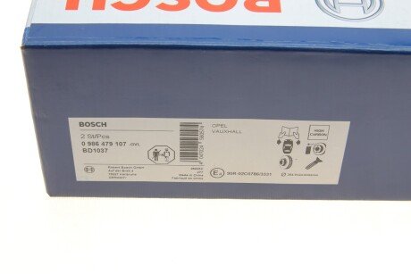 Вентилируемый тормозной диск bosch 0986479107