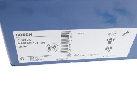 Вентилируемый тормозной диск bosch 0986479121