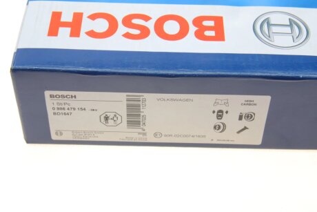 Вентилируемый тормозной диск bosch 0986479154