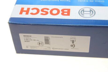 Вентилируемый тормозной диск bosch 0986479156