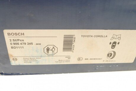 Вентилируемый тормозной диск bosch 0986479245