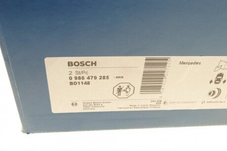 Вентилируемый тормозной диск bosch 0986479285